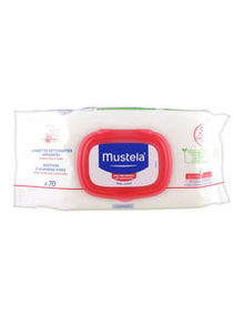 Mustela Peau Tr&egrave;s Sensible Lingettes Nettoyantes Apaisantes x70