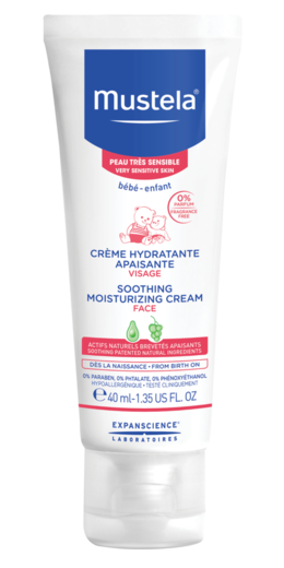 Mustela Peau Tr&egrave;s Sensible Cr&egrave;me Hydratante Apaisante Visage 40 mL
