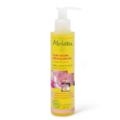 MELVITA Huile Lact&eacute;e D&eacute;maquillante Nectar de Roses 145 mL