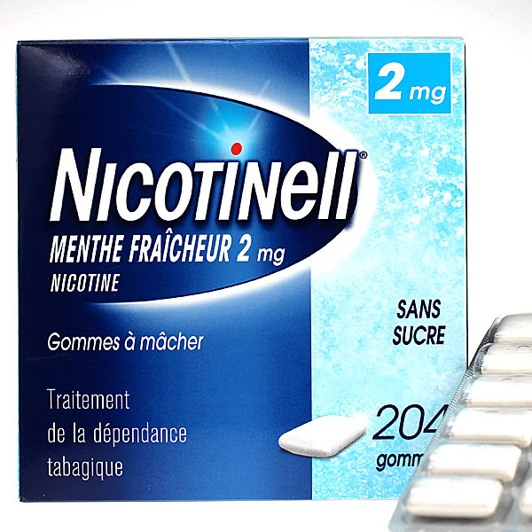 Nicotinell Menthe Fra&icirc;cheur 2 mg Sans sucre 204 gommes