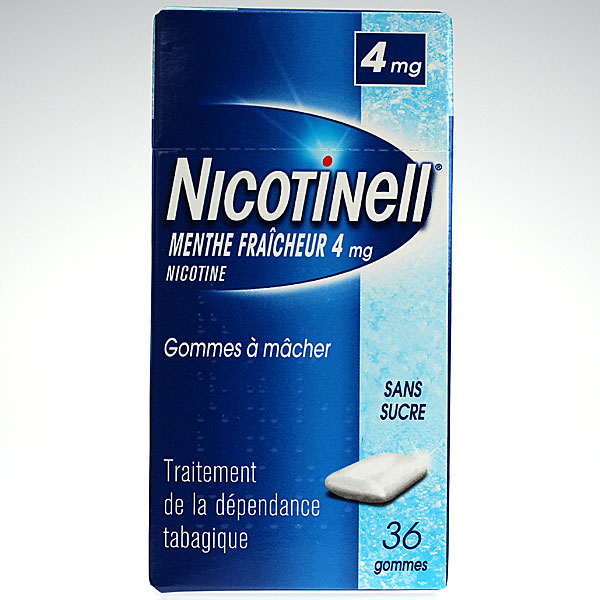 Nicotinell Menthe Fra&icirc;cheur 4 mg Sans sucre 36 gommes