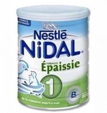 Nestl&eacute; Nidal 1 formule &eacute;paissie lait pour nourrisson 800g