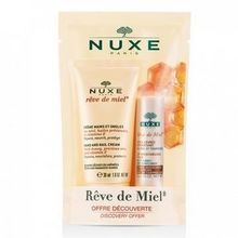 NUXE R&ecirc;ve de Miel Cr&egrave;me Mains et Ongles 30ml + Stick L&egrave;vres Hydratant 4g