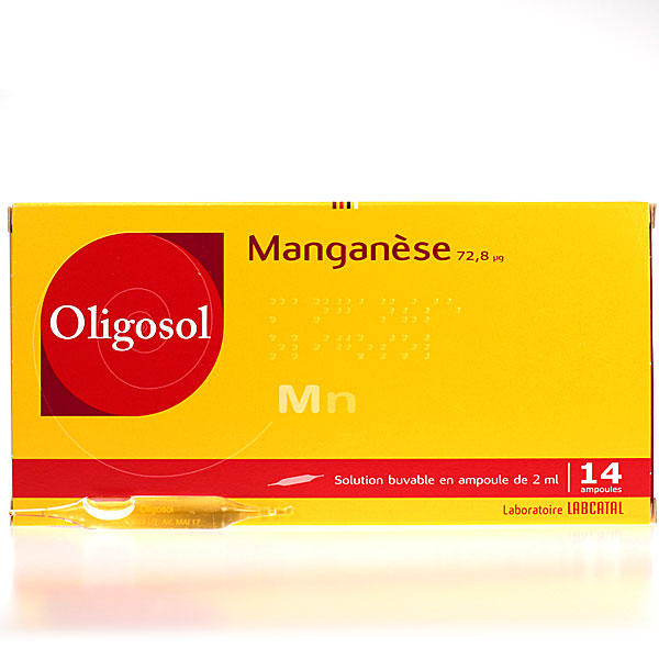 Oligosol Mangan&egrave;se 14 ampoules