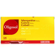 Oligosol Mangan&egrave;se Cuivre Cobalt 14 ampoules