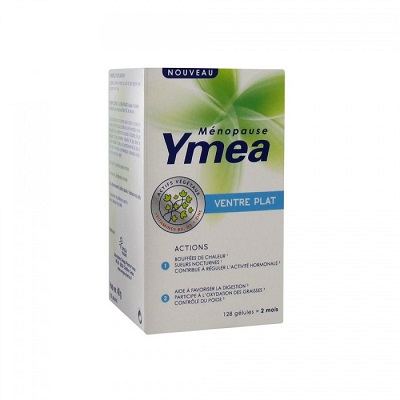 OMEGA PHARMA Ymea m&eacute;nopause ventre plat 128 g&eacute;lulles