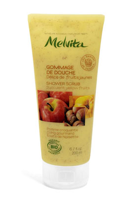 MELVITA Gommage de Douche D&eacute;lice de Fruits Jaunes 200 mL