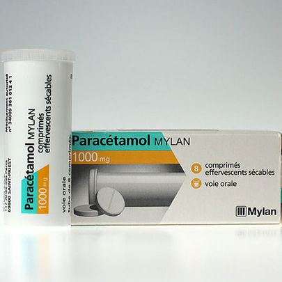 parac&eacute;tamol mylan 1000mg 8 cprs