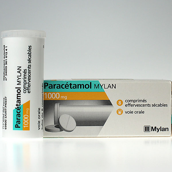 parac&eacute;tamol mylan 1000mg 8 cprs
