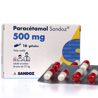 parac&eacute;tamol sandoz 500mg 16 g&eacute;lules