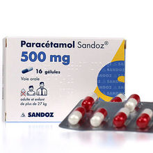 parac&eacute;tamol sandoz 500mg 16 g&eacute;lules