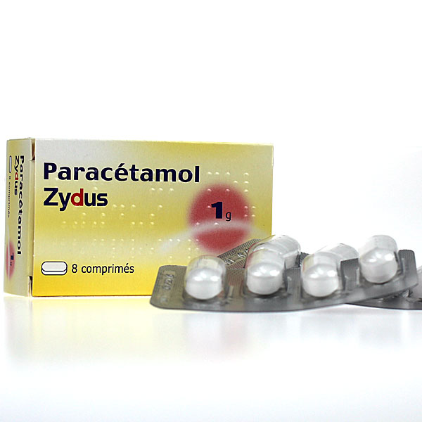 parac&eacute;tamol zydus 1g 8 cprs