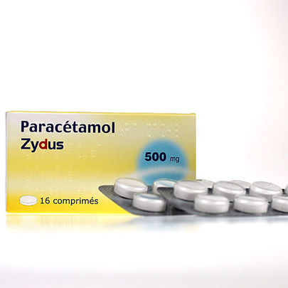 parac&eacute;tamol zydus 500mg 16 cprs