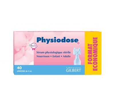 PHYSIODOSE S&eacute;rum physiologique 40 unidoses de 5 ml