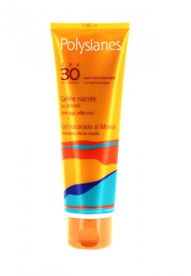 Polysianes Gel&eacute;e Nacr&eacute;e au Mono&iuml; Corps SPF30 125ml