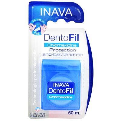 INAVA Dentofil Chlorhexidine Protection anti-bact&egrave;rienne 50m