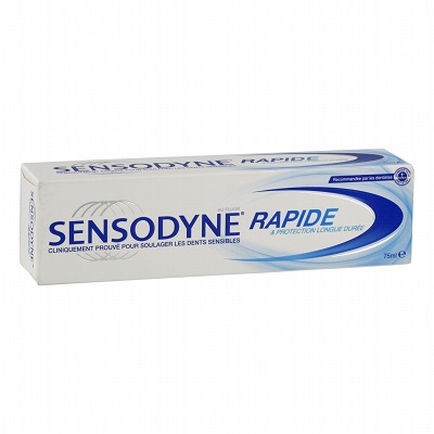 SENSODYNE Rapide & Protection Longue Dur&eacute;e - 75mL