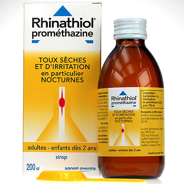 Rhinathiol Toux s&egrave;ches 200 ml
