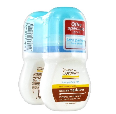 ROGE CAVAILLES Duo D&eacute;o-Soin R&eacute;gulateur Sans Parfum 48h 2x50ml