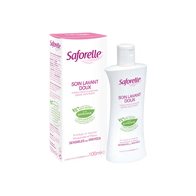 SAFORELLE Soin lavant doux muqueuses et peaux sensibles ou irrit&eacute;es 100ml