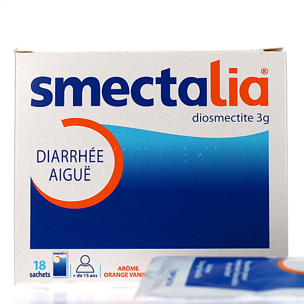 Smectalia Diarrh&eacute;e aigu&euml; Orange Vanille 18 sachets