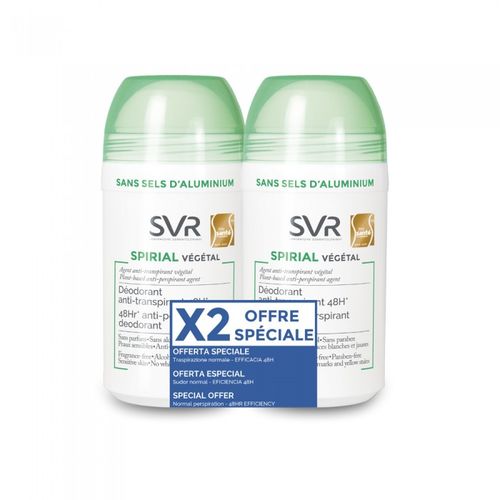 SVR Spirial V&eacute;g&eacute;tal D&eacute;odorant Duo 2x50ml