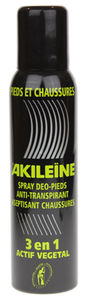 AKILEINE Spray Pieds et Chaussures 3en1 Actif v&eacute;g&eacute;tal