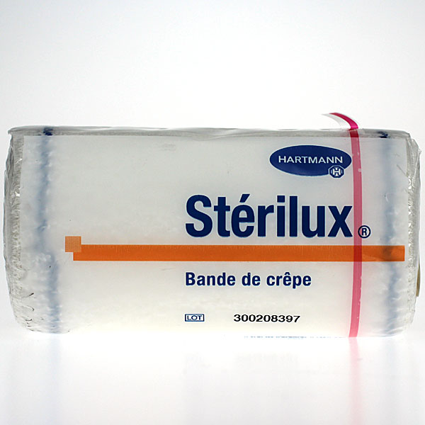 St&eacute;rilux bande de cr&ecirc;pe 10 cm x 4 m