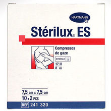 St&eacute;rilux ES 7,5 cm x 7,5 cm par 10 x 2