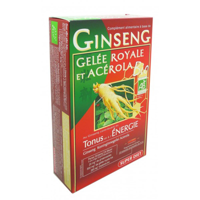 SUPER DIET Ginseng Gel&eacute;e Royale Ac&eacute;rola BIO 450 mL