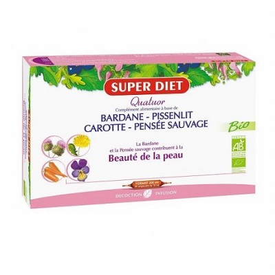 SUPER DIET Quatuor Beaut&eacute; de la Peau 20 Ampoules