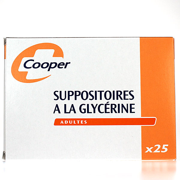Suppo &agrave; la glyc&eacute;rine Cooper 25