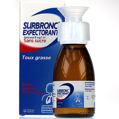 Surbronc Expectorant Sans sucre Toux Grasse Cr&egrave;me de fraise-vanille 100 ml