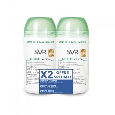 SVR Spirial V&eacute;g&eacute;tal D&eacute;odorant Duo 2x50ml