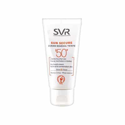 SVR sun secure &eacute;cran mineral teint&eacute; peaux normales &agrave; mixtes spf50 50ml