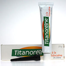 Titanor&eacute;&iuml;ne lidoca&iuml;ne cr&egrave;me 20 g