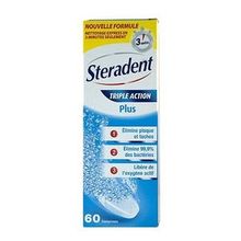 STERADENT Triple action plus 60 Comprim&eacute;s