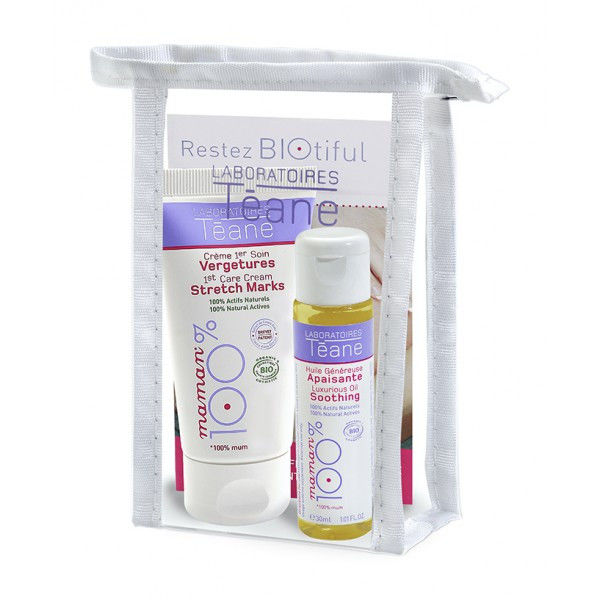 T&eacute;ane Trousse D&eacute;couverte Premiers Soins Vergetures Huile + Cr&egrave;me