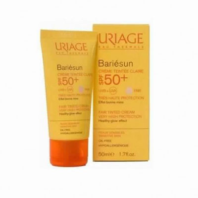 uriage bariesun cr&egrave;me teinte claire spf50+ 50ml
