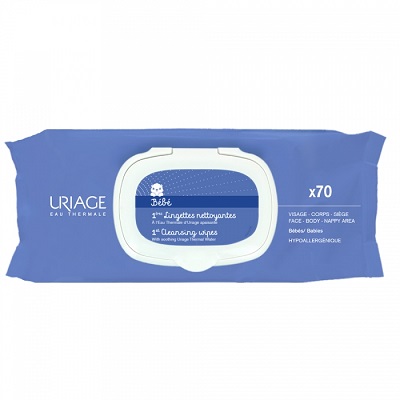 URIAGE b&eacute;b&eacute; 1&egrave;res lingettes nettoyantes x70