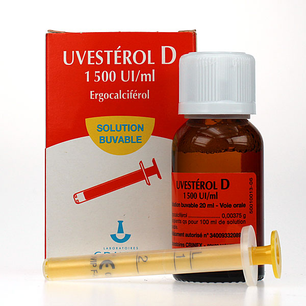 Uvest&eacute;rol D 1500 UI/ml solution buvable