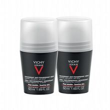 VICHY HOMME D&eacute;odorant Bille Anti-Transpirant 72H 2x50 mL