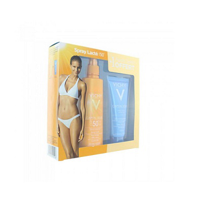 VICHY Capital Soleil Spray Lact&eacute; SPF 50 + Apr&egrave;s Soleil 100mL Offert