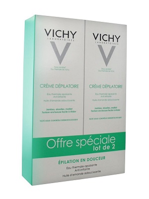 VICHY Cr&egrave;me D&eacute;pilatoire Dermo-Tol&eacute;rance lot 2x150ml