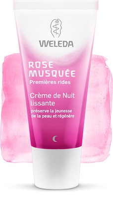 WELEDA Cr&egrave;me Lissante Nuit Rose Musqu&eacute;e 30ml