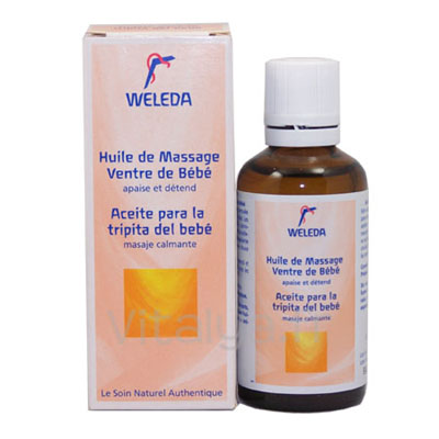 WELEDA Huile de Massage Ventre de B&eacute;b&eacute; 50 mL