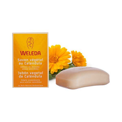WELEDA Savon V&eacute;g&eacute;tal au Calendula 100gr