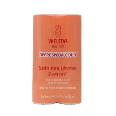 WELEDA Duo Soin des L&egrave;vres Everon 4.8gx2